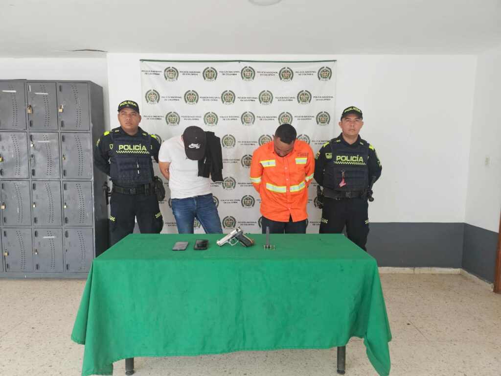 Capturados por cometer taquillazo en banco de Juan de Acosta.