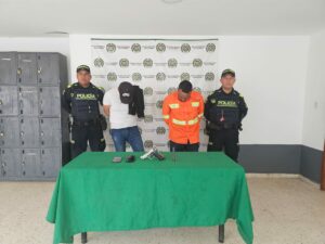 Capturados por cometer taquillazo en banco de Juan de Acosta.