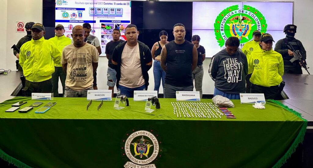 La estructura criminal controlaba el tráfico de estupefacientes y extorsiones en parte de Soledad. Sus miembros obedecen a alias ‘Castor’.